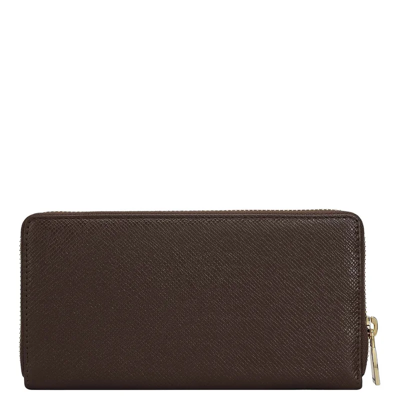 Da Milano Walnut Franzy Leather Ladies Wallet - Walnut for Women | Best Price UAE